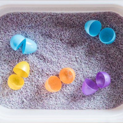 Simple Spring Sensory Bin